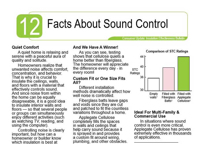 Consumer Bulletin 12 Facts About Sound Control